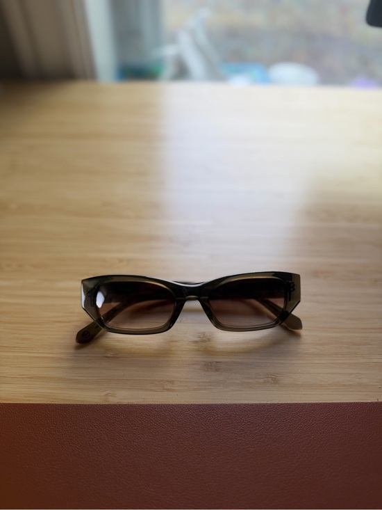 YMC Rahel Sunglasses in Olive Green/Graduated Brown main image 7
